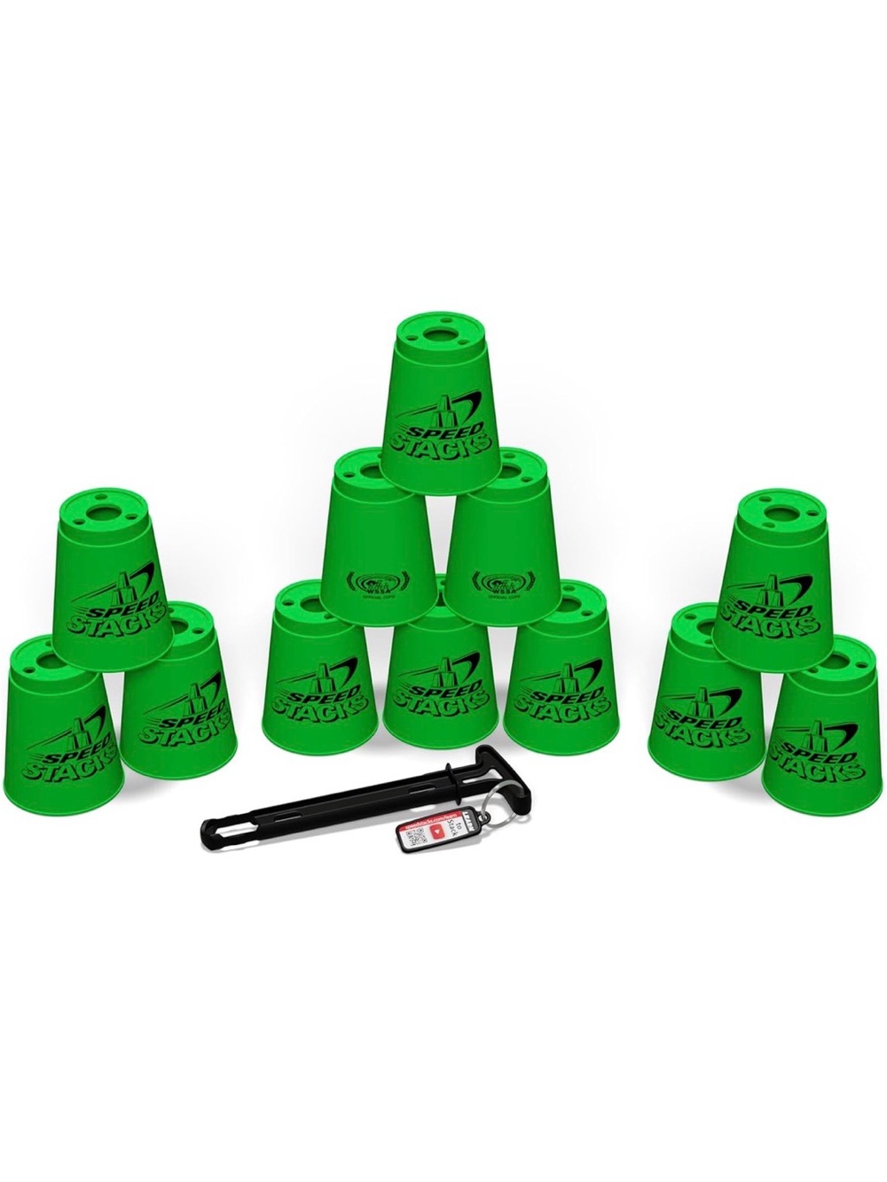 Speed Stacks Official Sport Stacking Set - 12 Cups and Holding Stem
